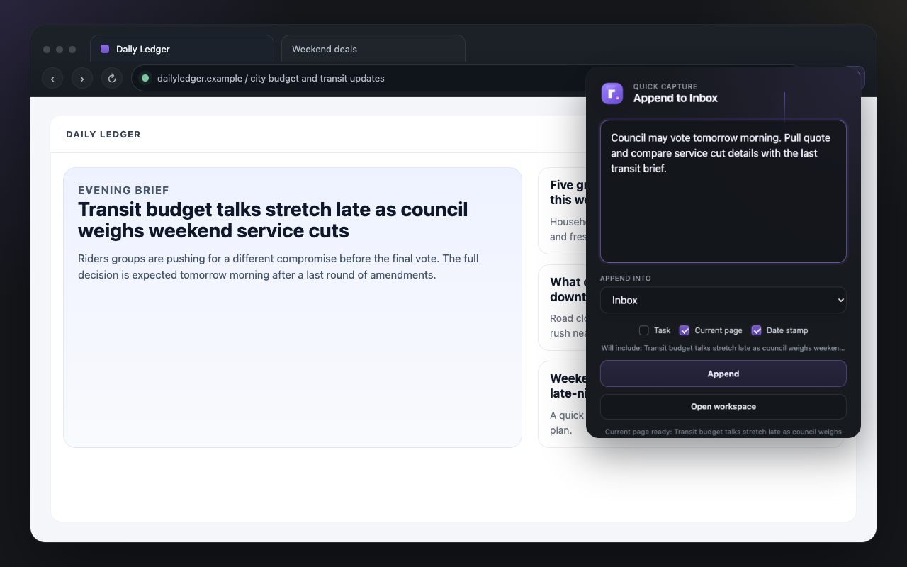 root research staging workflow